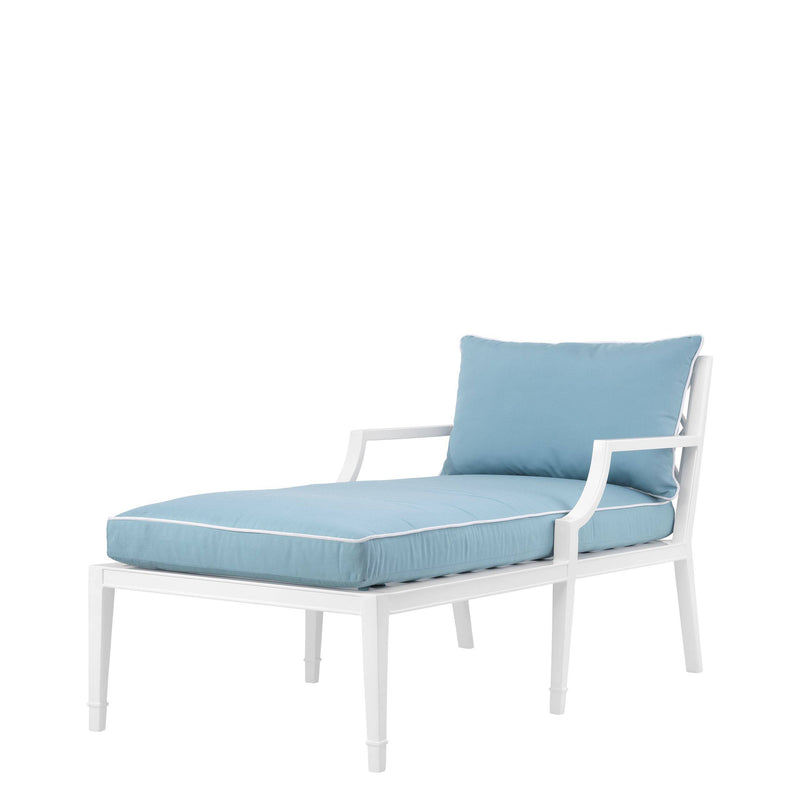 Chaise longue bleu | Eichholtz Bella Vista | Meuble Luxe Jardin