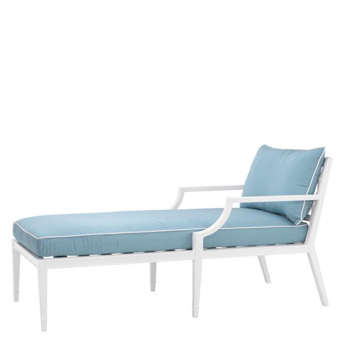 Chaise longue bleu | Eichholtz Bella Vista | Meuble Luxe Jardin