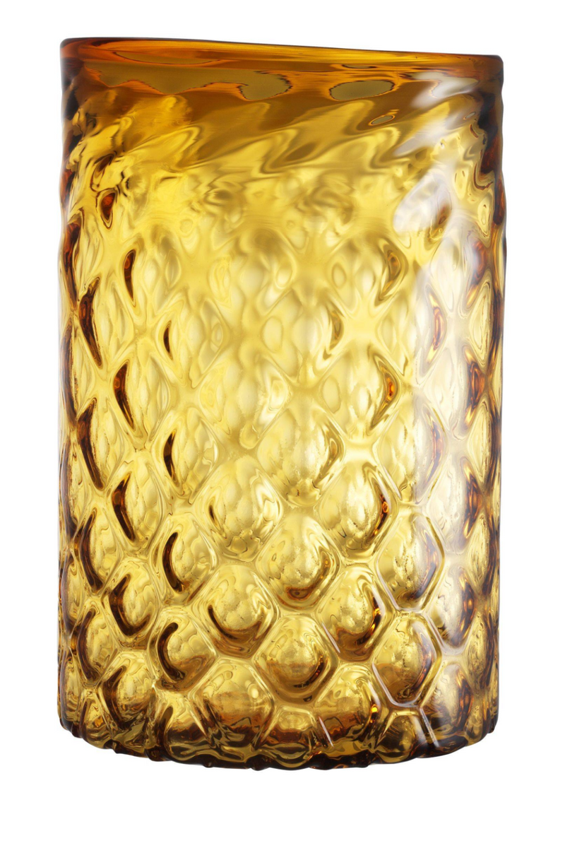 Photophore en verre jaune -L- | Eichholtz Aquila | Meubleluxe.fr
