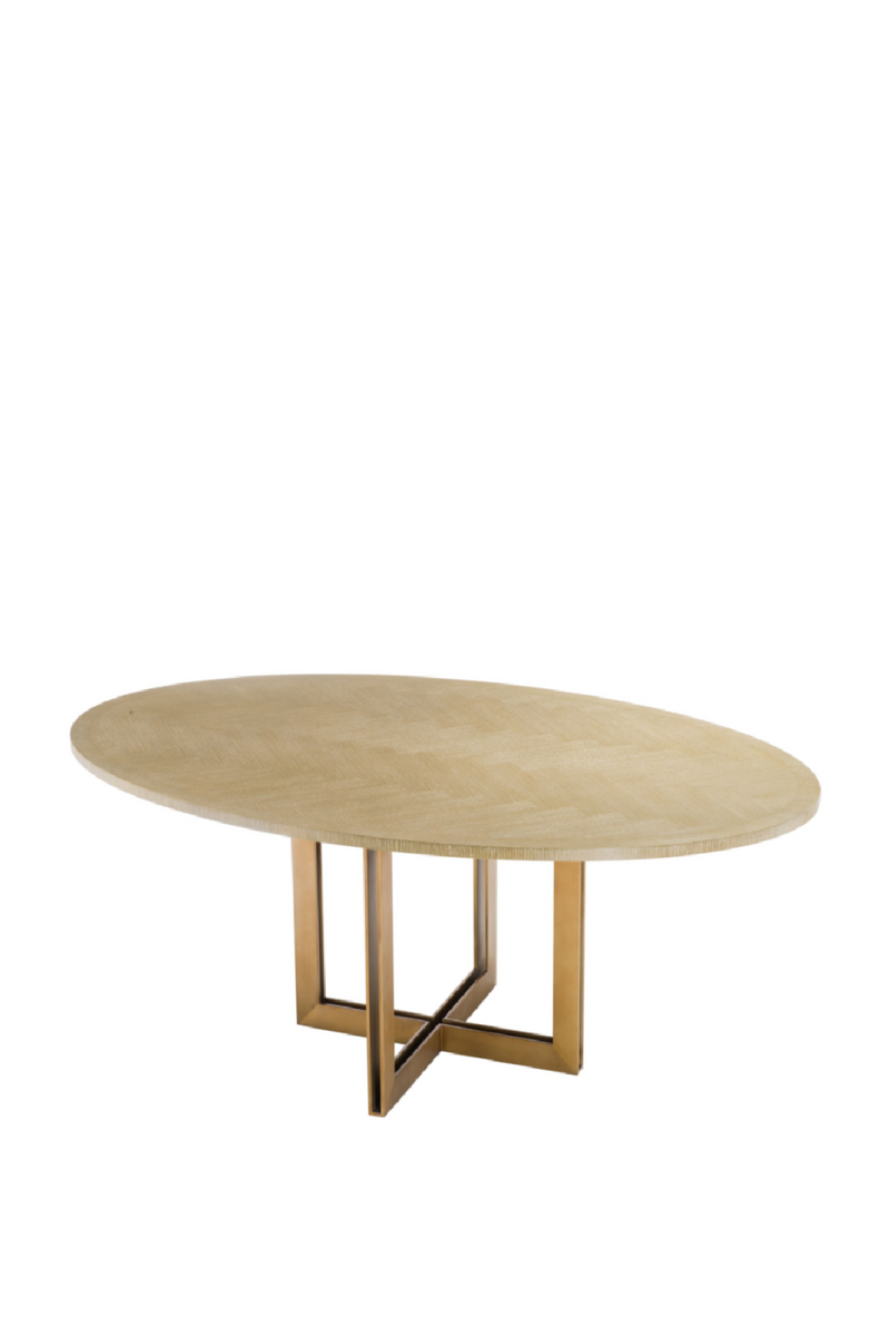 Table de salle à manger ovale en chêne | Eichholtz Melchior | Meubleluxe.fr
