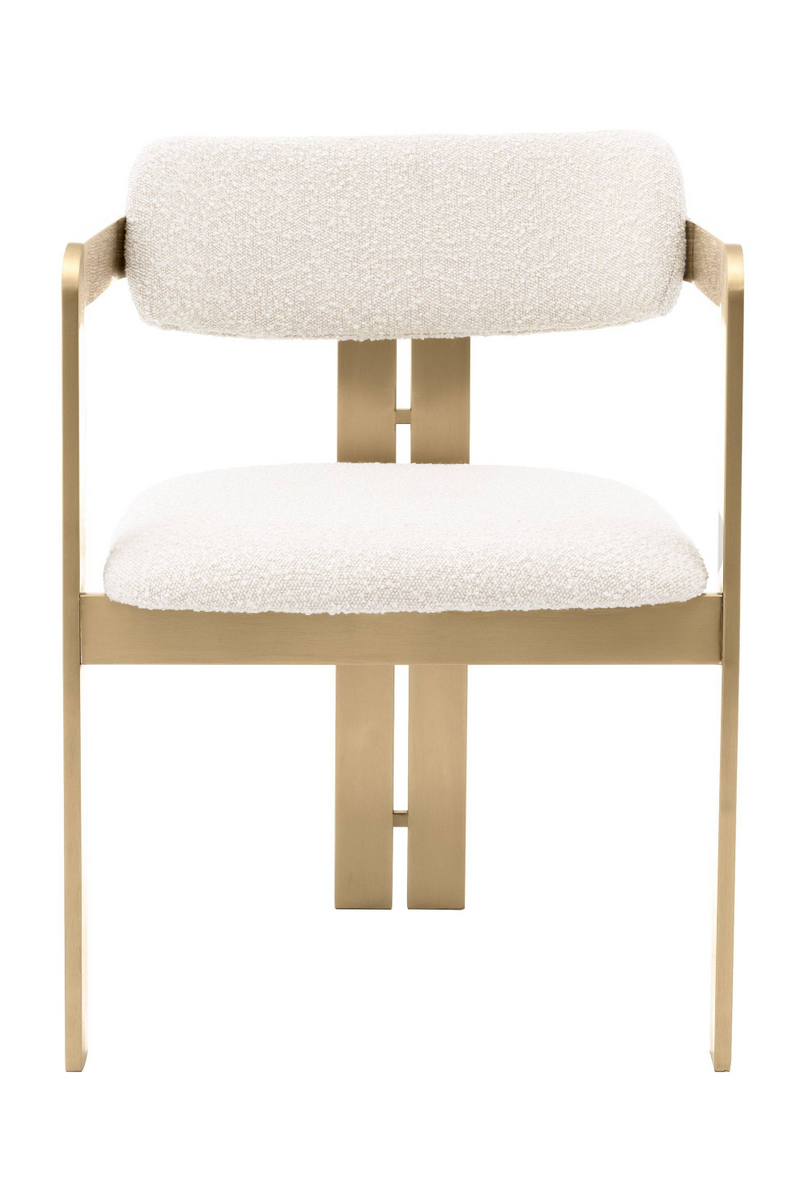 Chaise blanche et dorée | Eichholtz Donato | Meubleluxe.fr