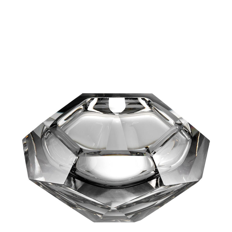 Bol artisanal en cristal gris | Eichholtz Las Hayas | Meuble Luxe