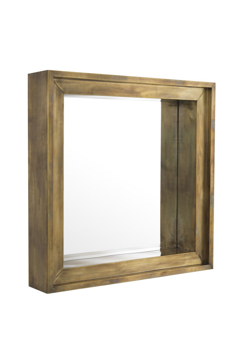 Miroir carré carré en laiton | Eichholtz Magenta | Meubleluxe.fr