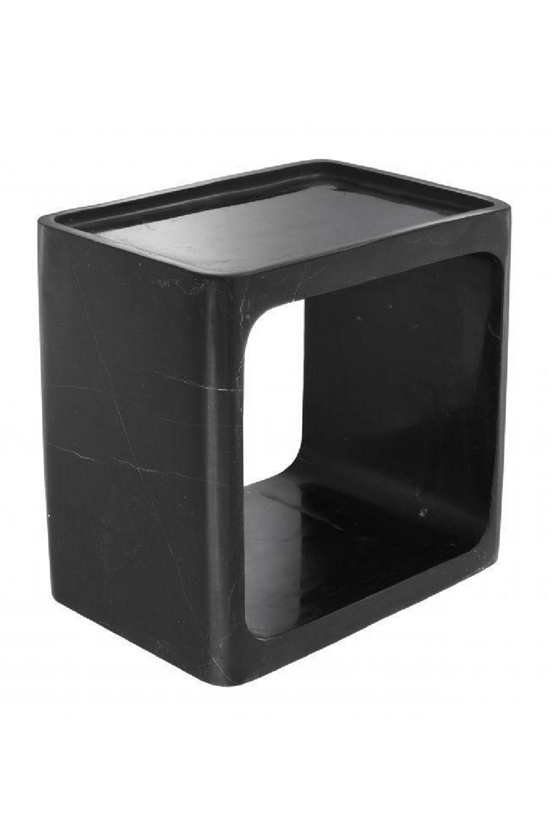 Table d'appoint en marbre noir | Eichholtz Vesuvio | Meubleluxe.fr