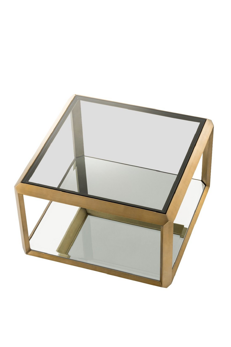 Table basse dorée en verre | Eichholtz Callum | Meubleluxe.fr