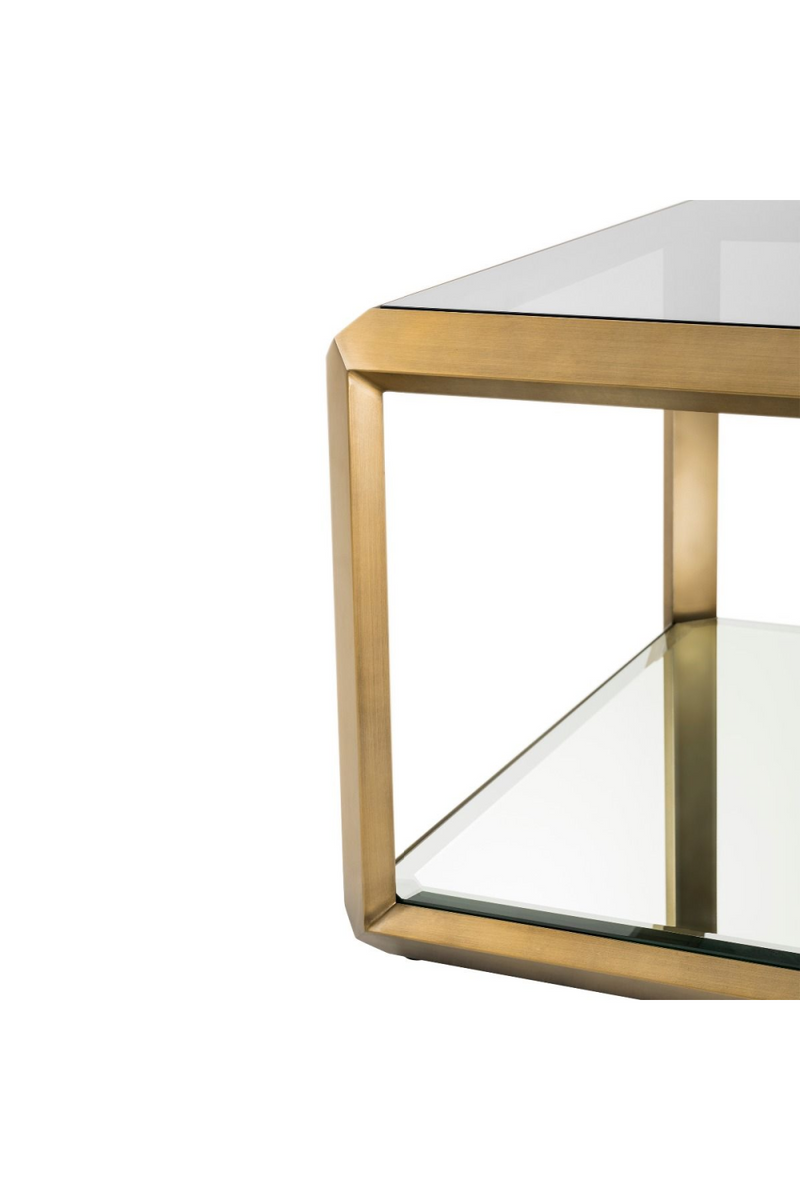 Table basse dorée en verre | Eichholtz Callum | Meubleluxe.fr