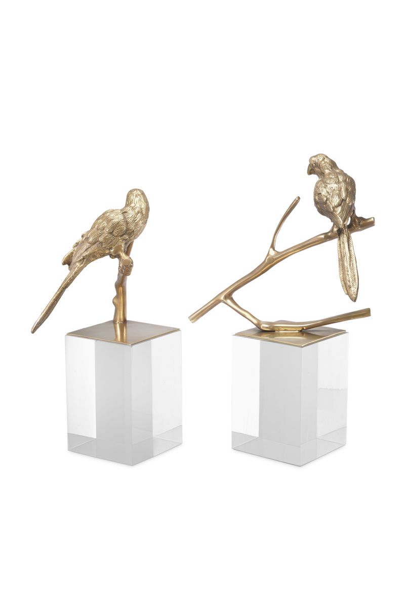 Figurines d'oiseaux en laiton (lot de 2) | Eichholtz Morgana | Meubleluxe.fr