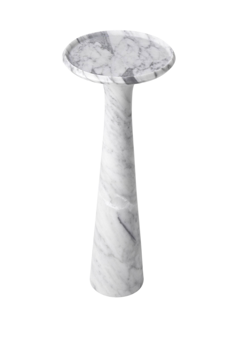 Table d'appoint marbre blanc -L- | Eichholtz Pompano | Meubleluxe.fr