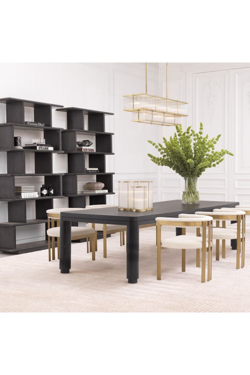 Table de salle à manger en bois gris | Eichholtz Atelier L | Meubleluxe.fr