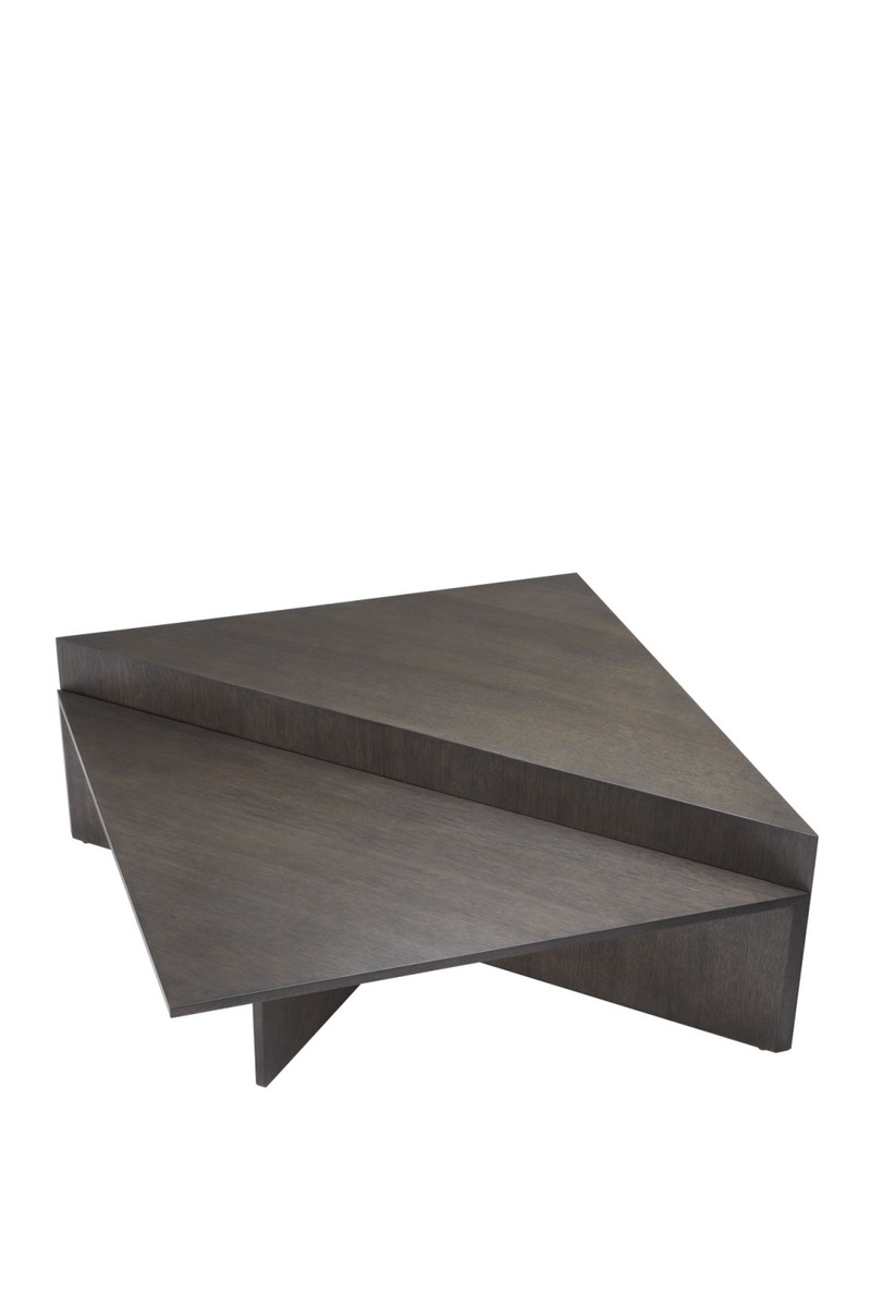 Table basse triangulaire en bois | Eichholtz Fulham | Meubleluxe.fr