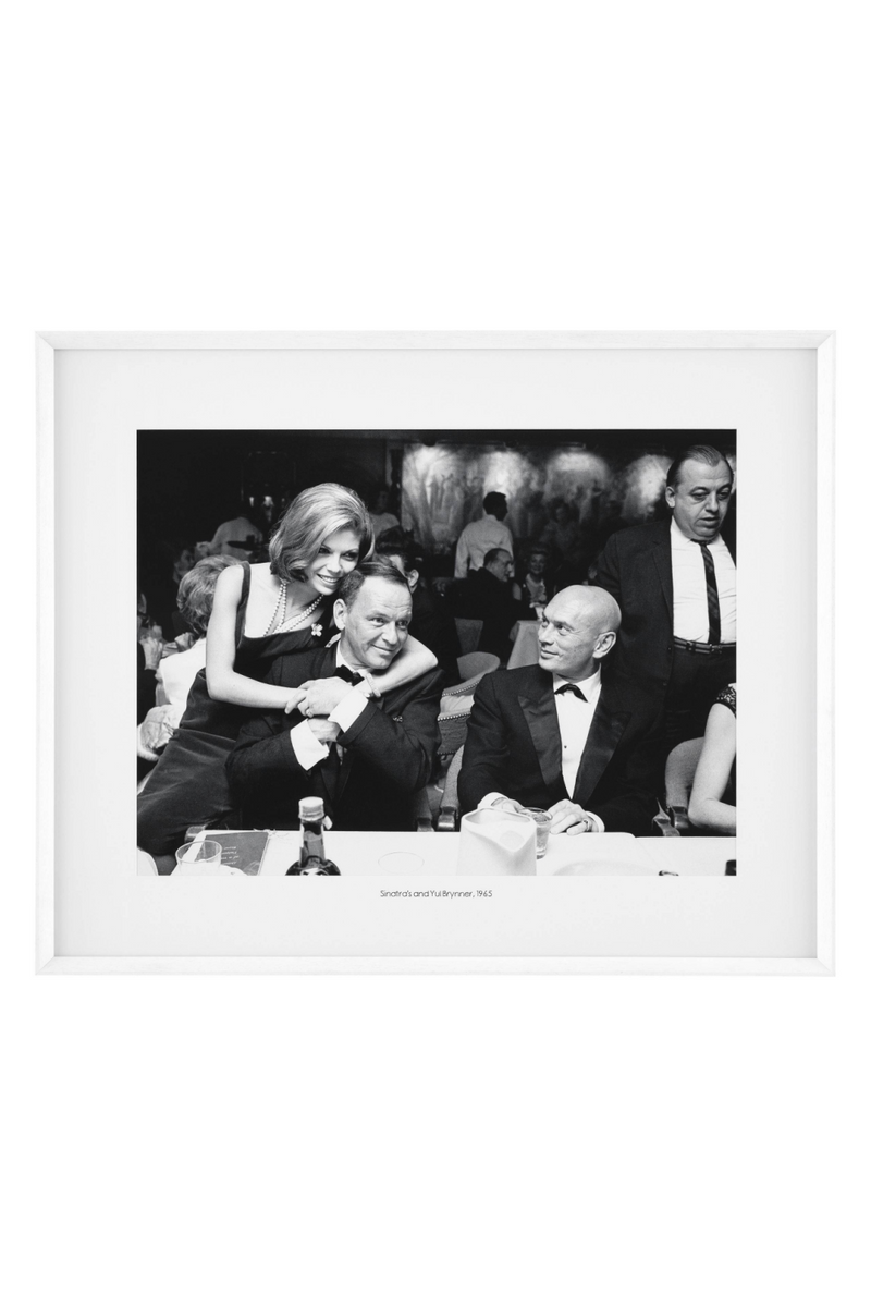 Tableau noir et blanc Sinatra | Eichholtz Sinatra & Yul | Meubleluxe.fr