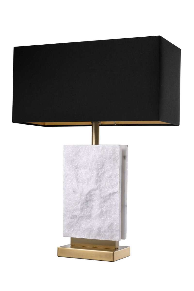 Lampe de table dorée et marbre | Eichholtz Charleston | Meubleluxe.fr