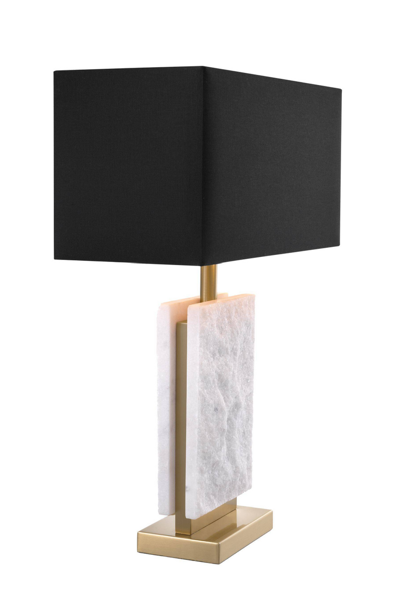 Lampe de table dorée et marbre | Eichholtz Charleston | Meubleluxe.fr