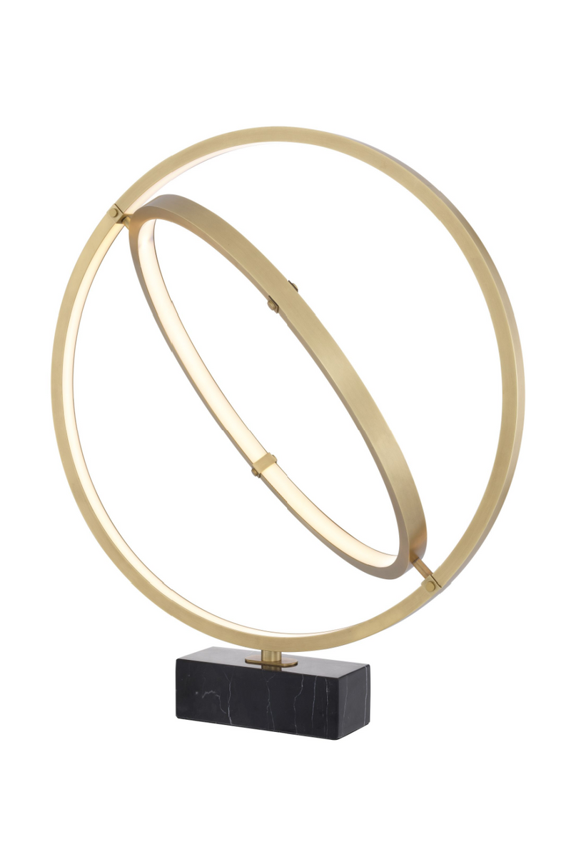 Lampe de table dorée à anneaux | Eichholtz Cassini | Meubleluxe.fr