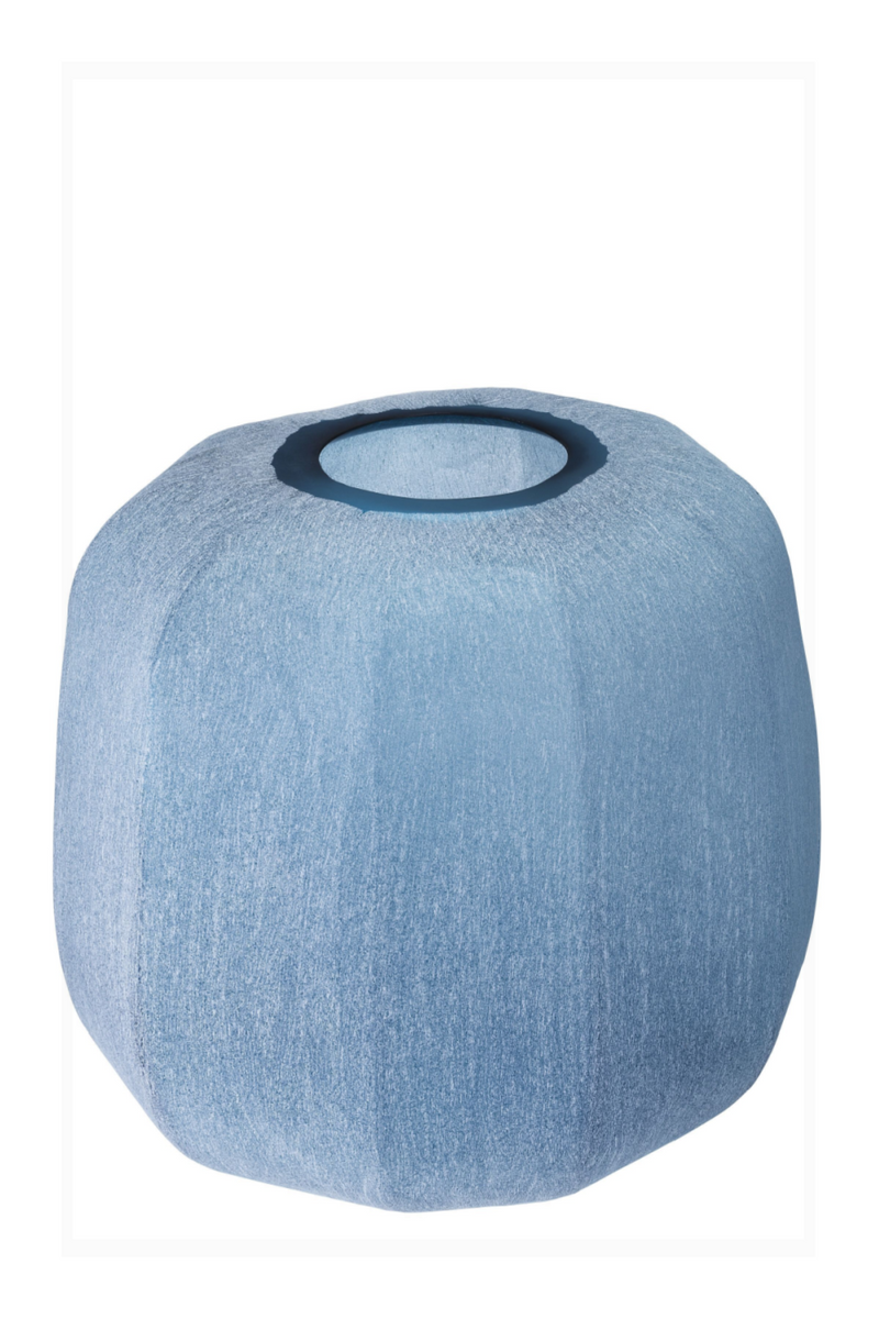 Vase artisanal bleu -M- | Eichholtz Avance |  Meubleluxe.fr