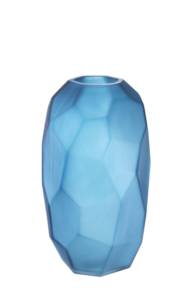 Vase en verre bleu -S- | Eichholtz Fly | Meubleluxe.fr