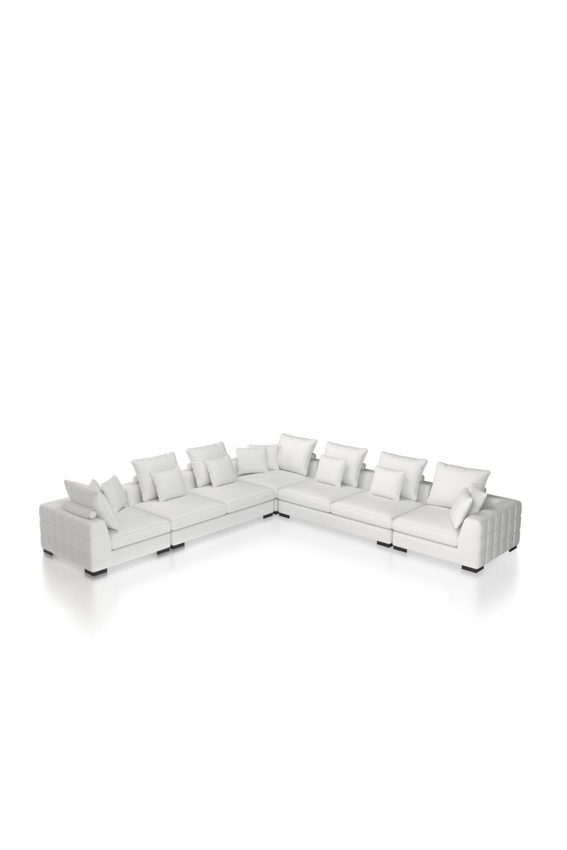 Canapé d'angle modulable blanc | Eichholtz Clifford | Meubleluxe.fr