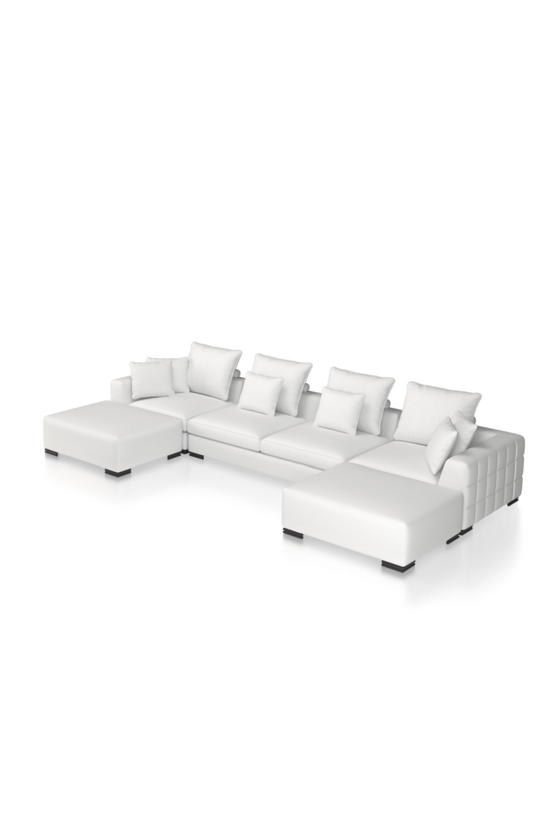 Canapé d'angle modulable blanc | Eichholtz Clifford | Meubleluxe.fr