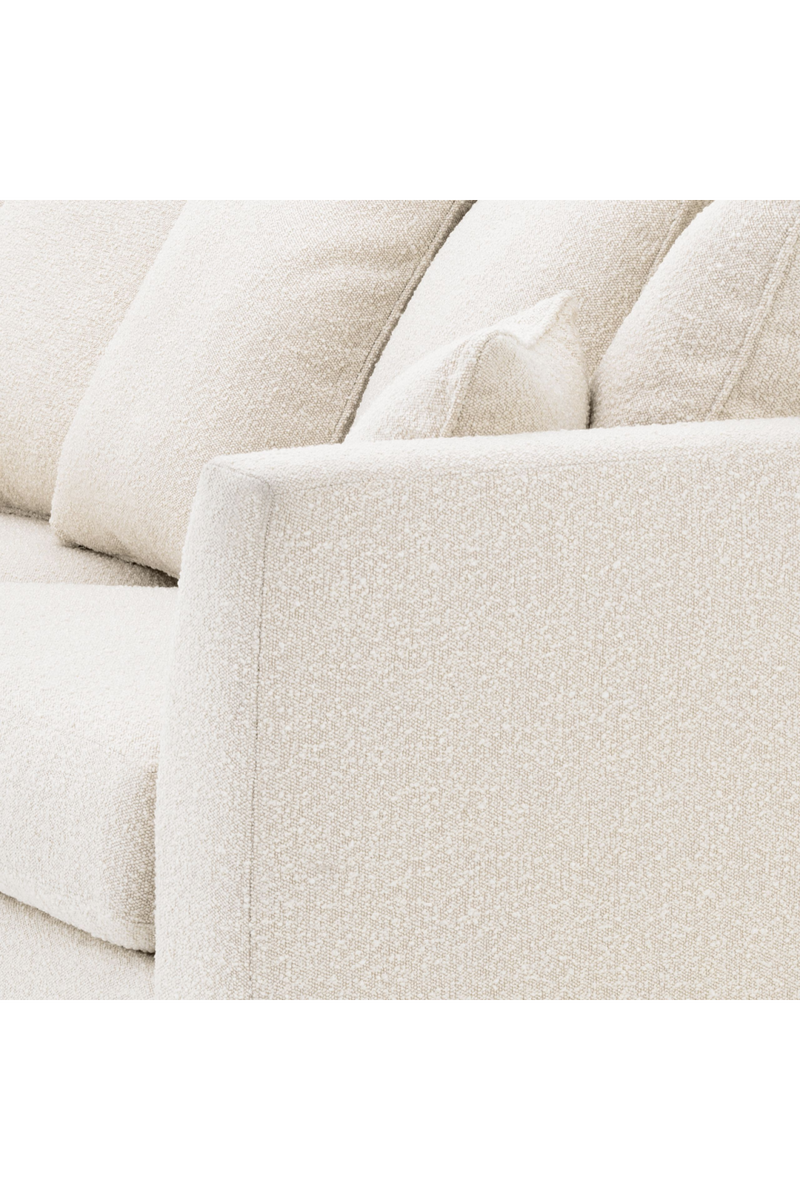 Canapé 4 places en tissu blanc crème | Eichholtz Taylor | Meubleluxe.fr