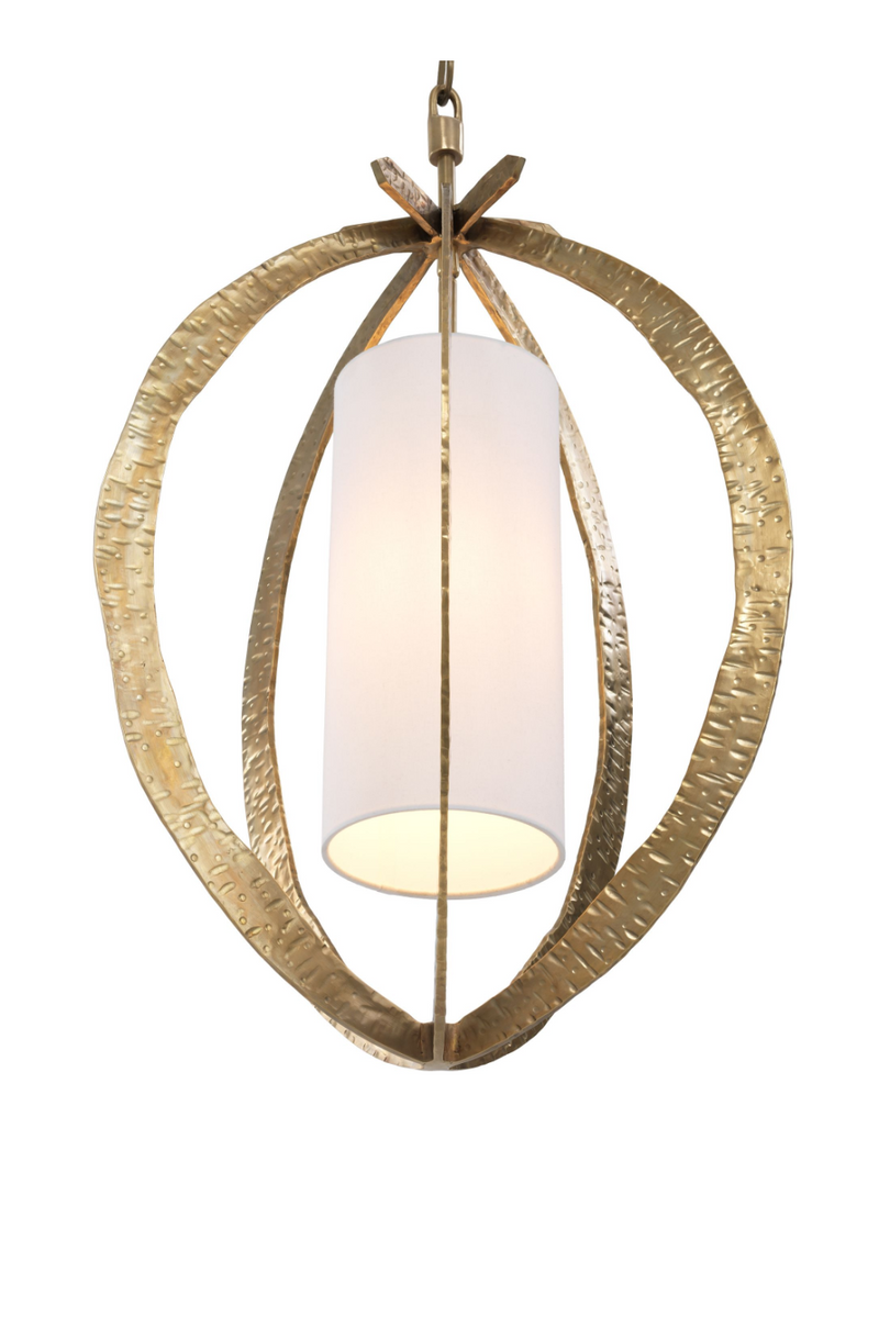 Lustre lanterne dorée en laiton | Eichholtz Luciano | Meubleluxe.fr