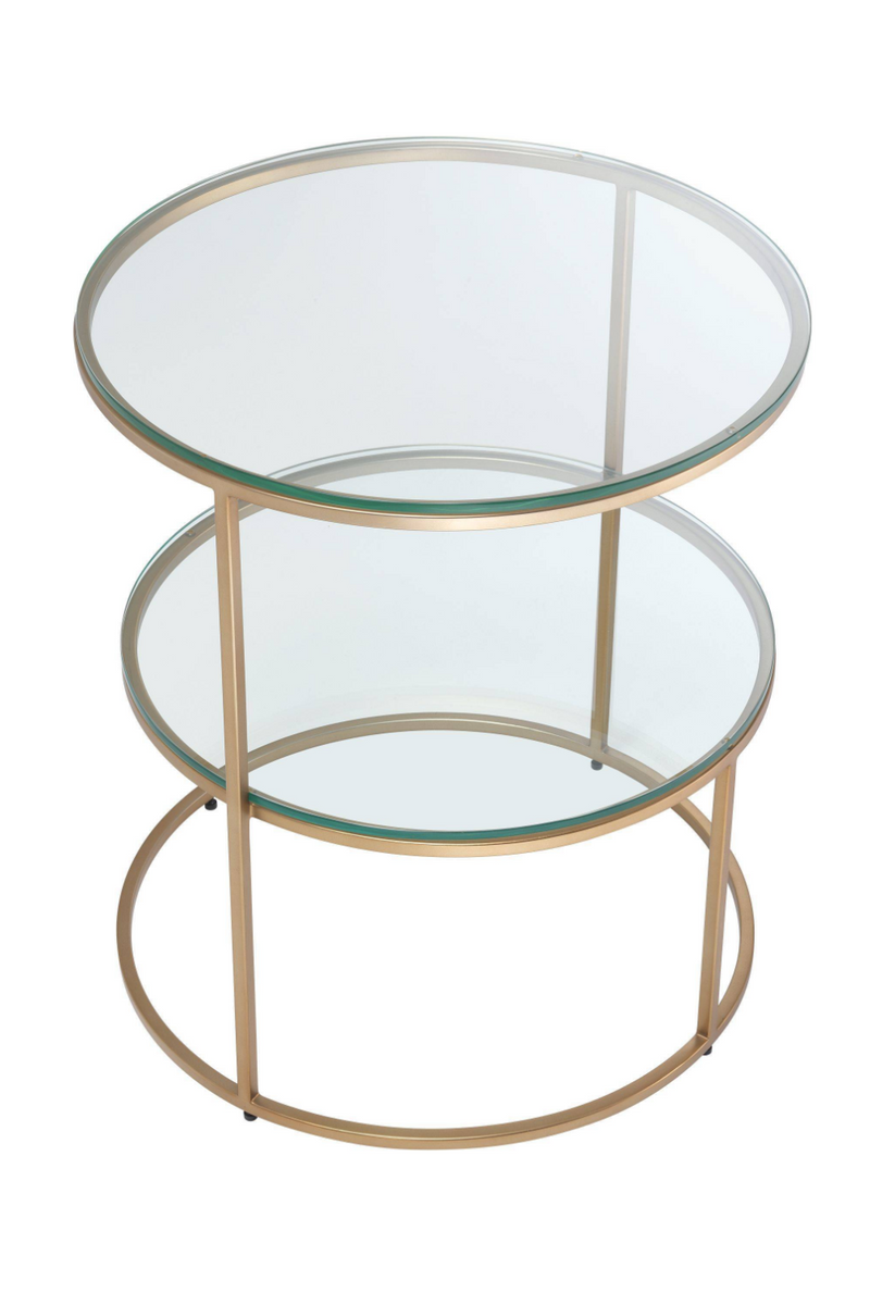 Table d'appoint ronde en verre | Eichholtz Circles | Meubleluxe.fr