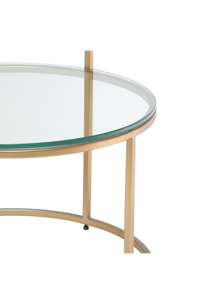 Table d'appoint ronde en verre | Eichholtz Circles | Meubleluxe.fr