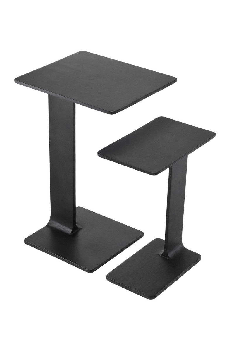 Tables d'appoint noires (lot de 2) | Eichholtz Smart | Meubleluxe.fr