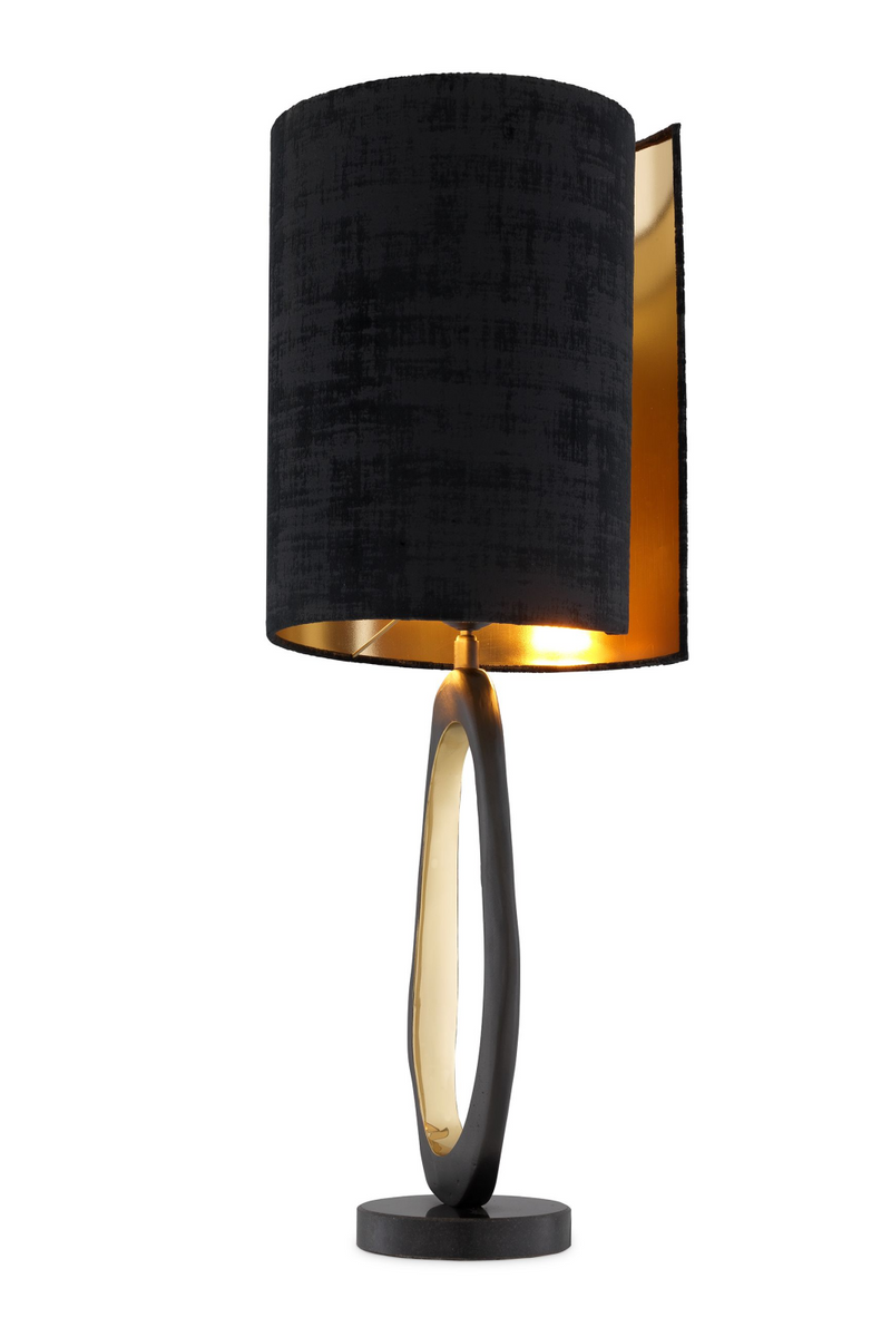 Lampe de table avec abat-jour noir | Eichholtz Kilian | Meubleluxe.fr