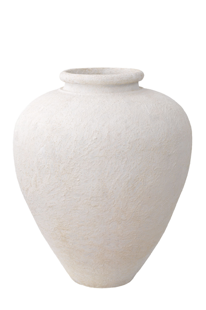 Vase blanc en argile -L- | Eichholtz Reine | Meubleluxe.fr