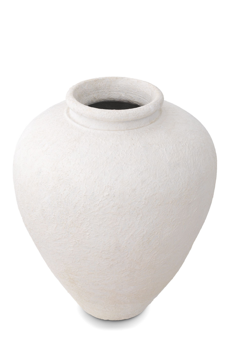 Vase blanc en argile -L- | Eichholtz Reine | Meubleluxe.fr
