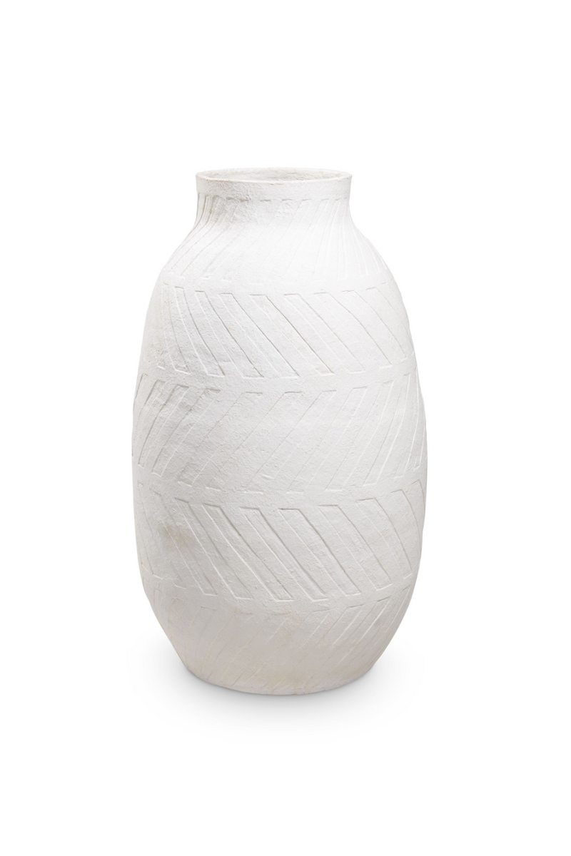 Vase en argile blanc | Eichholtz Azzurro | Meubleluxe.fr