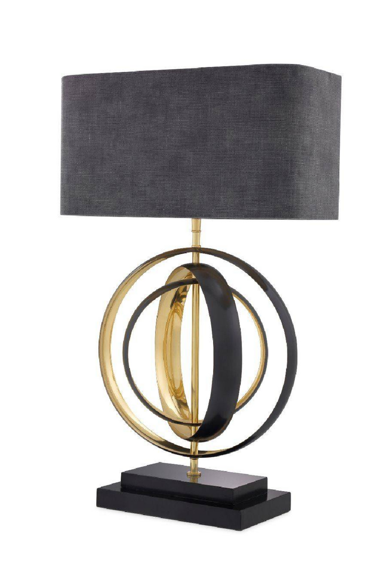 Lampe de table dorée noire | Eichholtz Riley | Meubleluxe.fr
