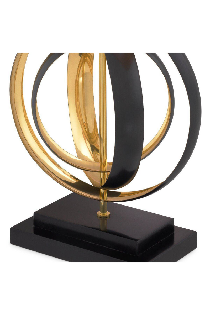 Lampe de table dorée noire | Eichholtz Riley | Meubleluxe.fr