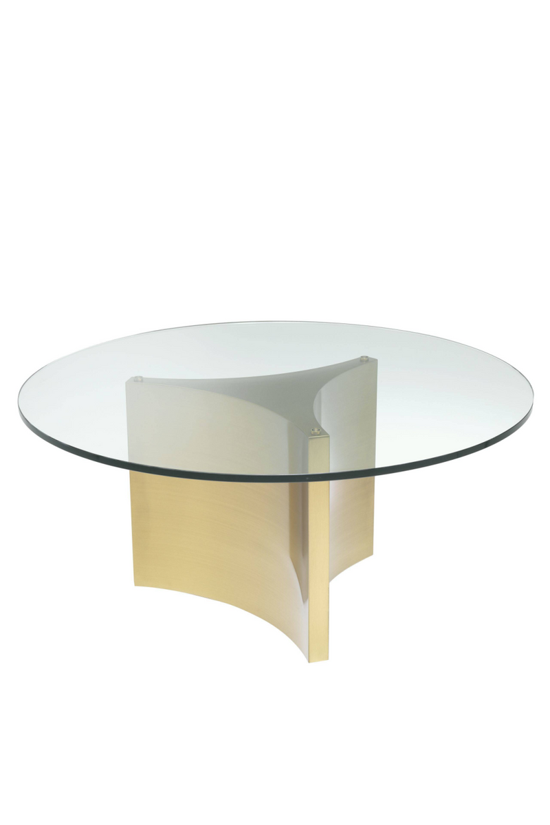Table basse dorée avec tabouret | Eichholtz Modus | Meubleluxe.fr