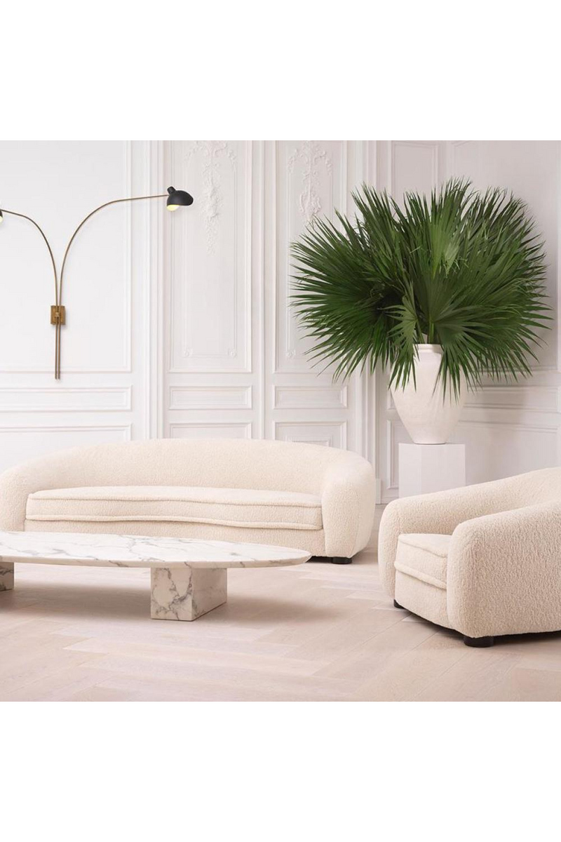 Table basse en marbre blanc | Eichholtz Aurore | Meubleluxe.fr