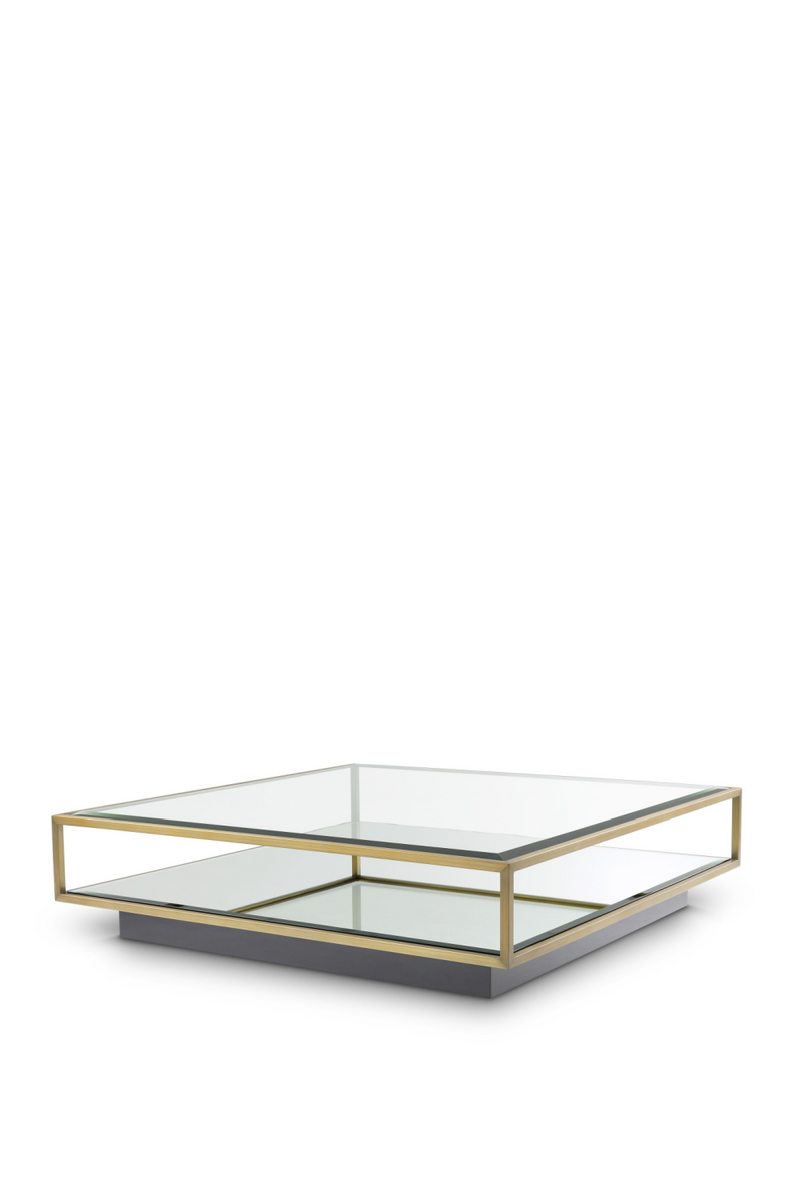 Table basse dorée carrée | Eichholtz Tortona L | Meubleluxe.fr