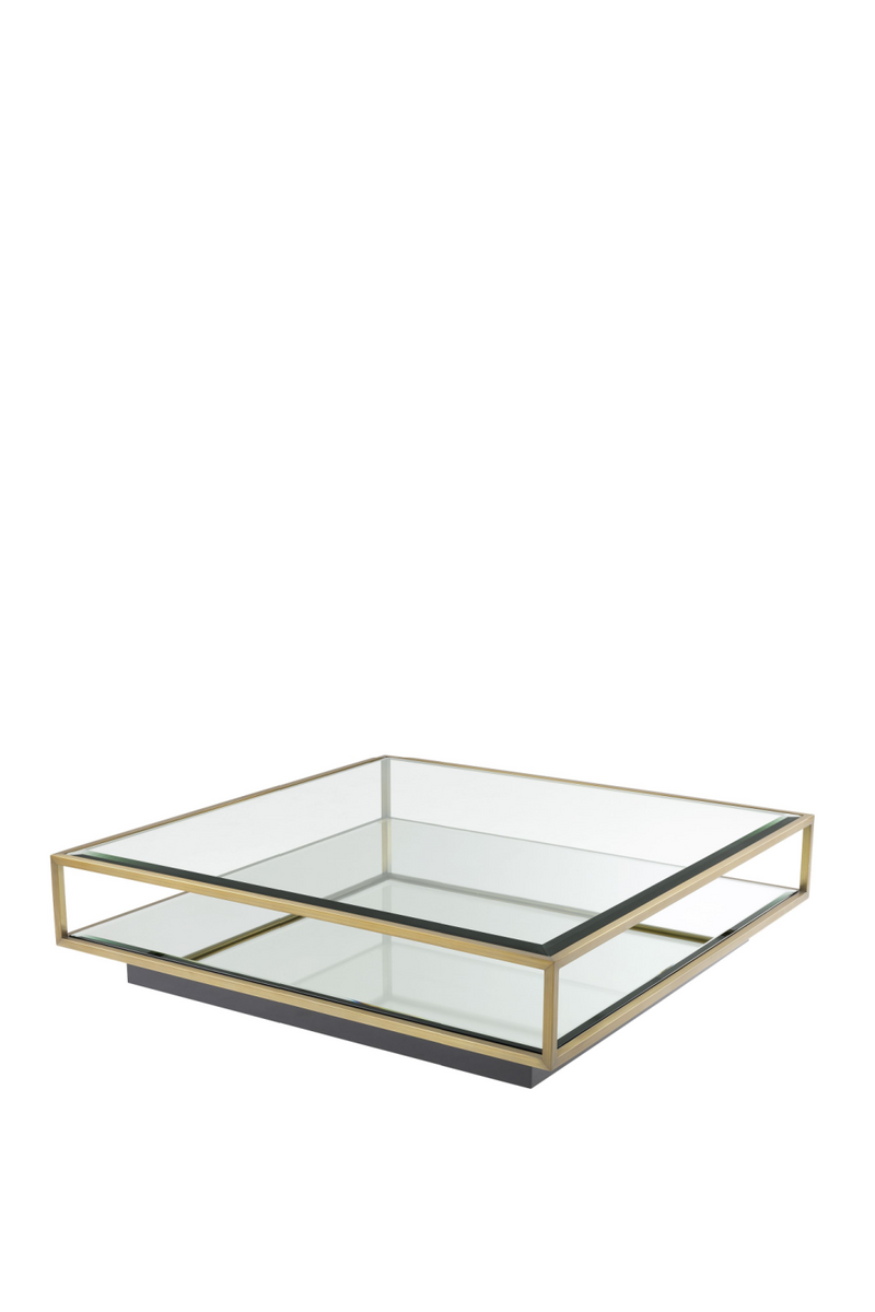 Table basse dorée carrée | Eichholtz Tortona L | Meubleluxe.fr