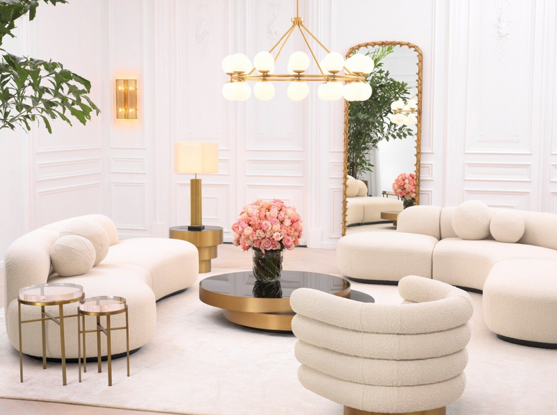 Coffee table with overlapping discs Eichholtz Griffith Luxury