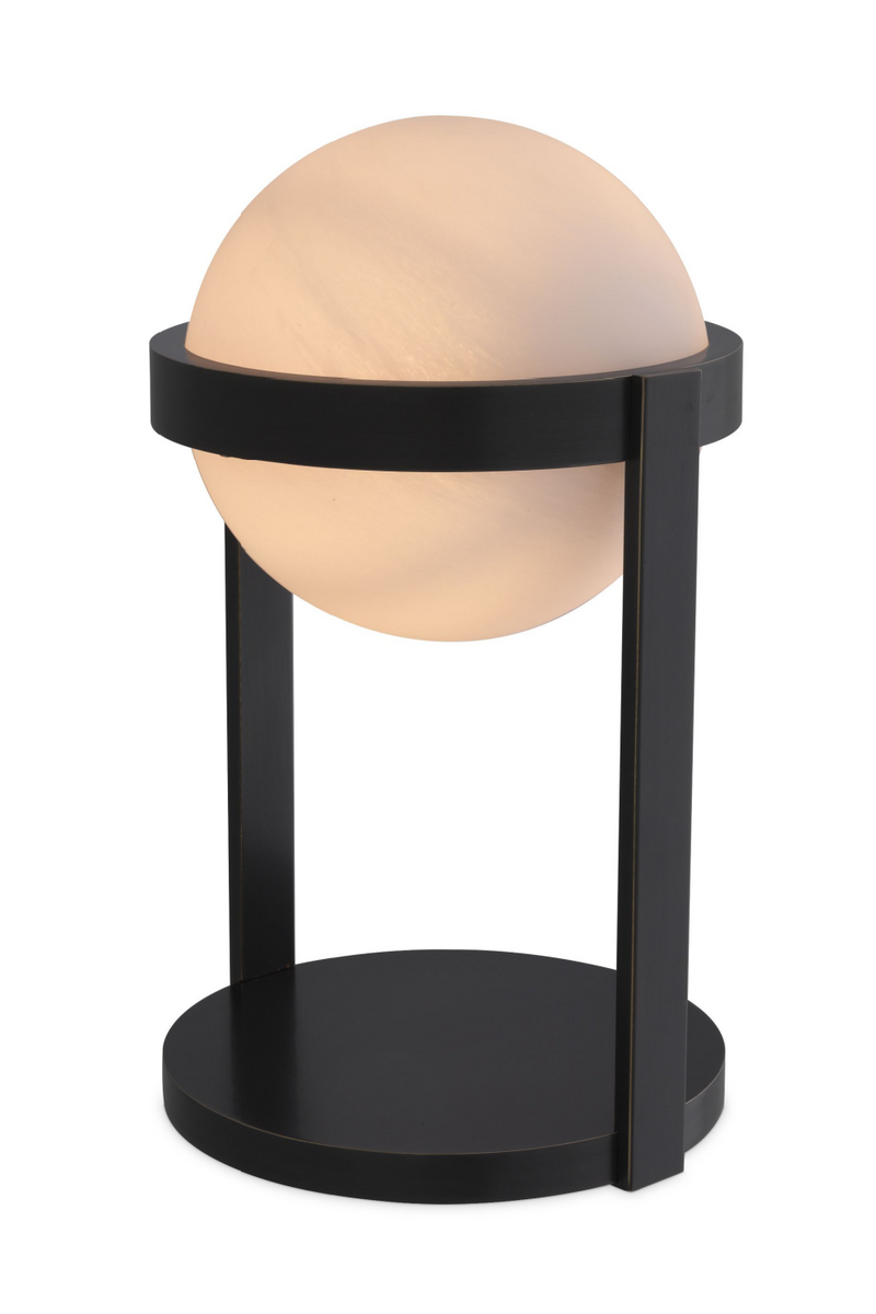 Lampe noire en albâtre | Eichholtz Hayward | Meubleluxe.fr