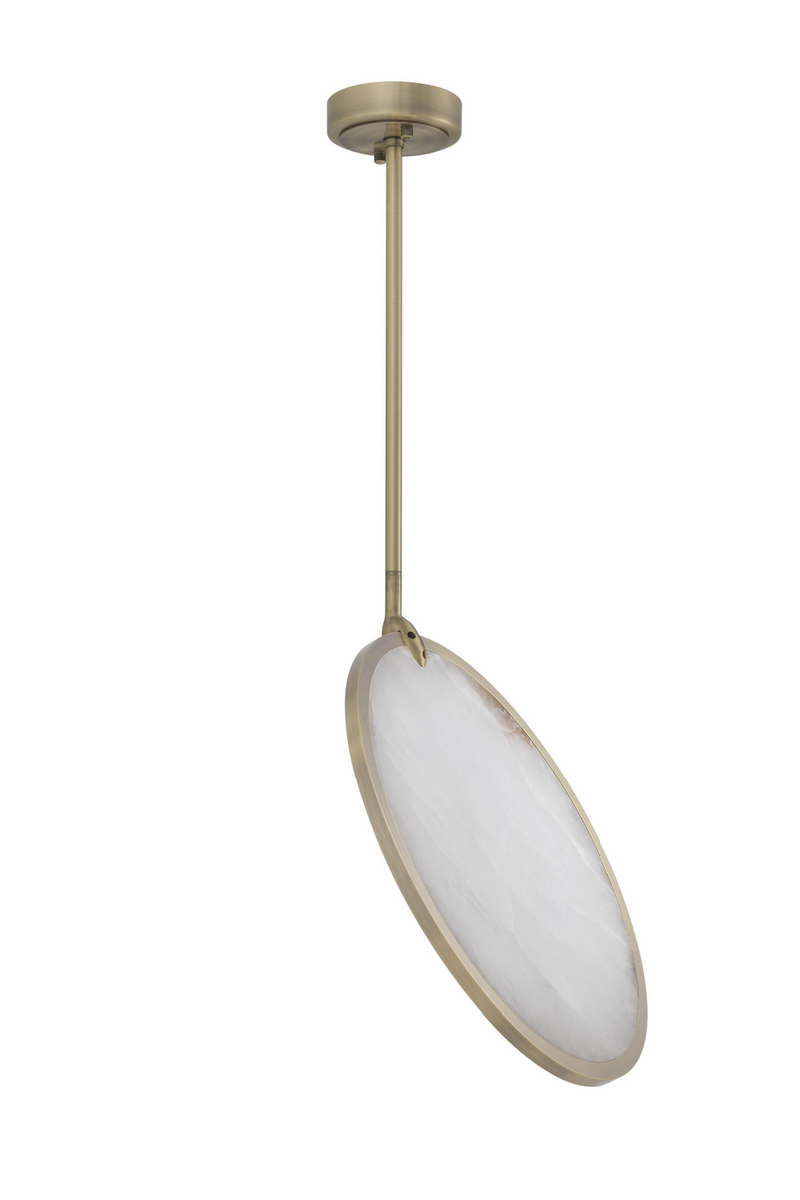 Lustre à LED en laiton albâtre | Eichholtz Ocala | Meubleluxe.fr