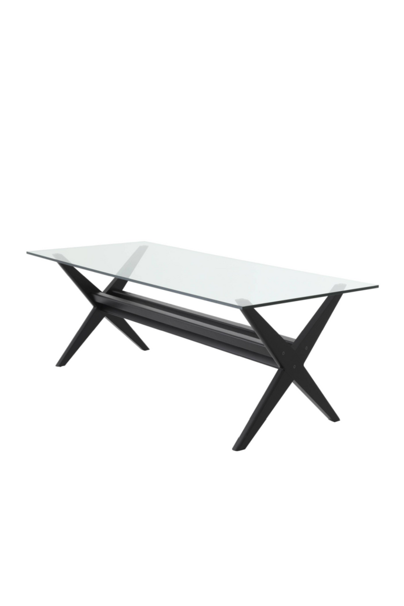 Table noire en verre | Eichholtz Maynor | Meubleluxe.fr