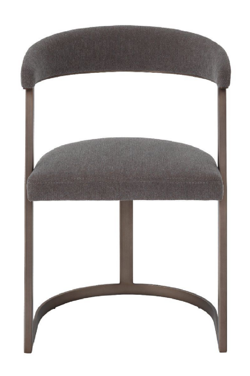 Chaise de salle à manger à dossier incurvé en bronze | Eichholtz Dexter | Meubleluxe.fr