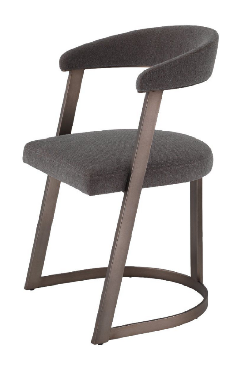 Chaise de salle à manger à dossier incurvé en bronze | Eichholtz Dexter | Meubleluxe.fr