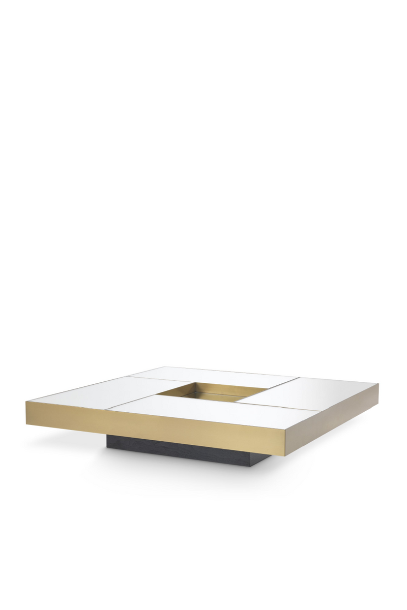 Table basse carrée en laiton | Eichholtz Allure | Meubleluxe.fr