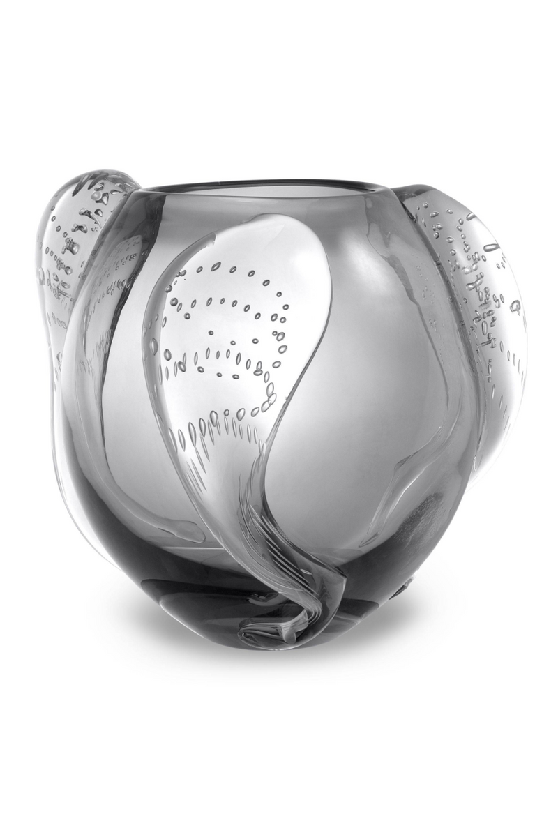 Vase en verre gris -L- | Eichholtz Sianluca | Meubleluxe.fr