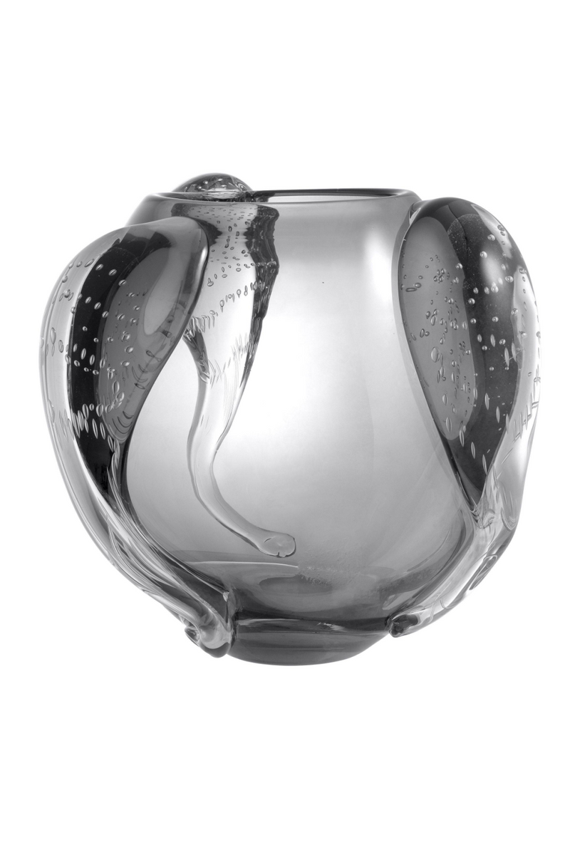 Vase en verre gris -L- | Eichholtz Sianluca | Meubleluxe.fr