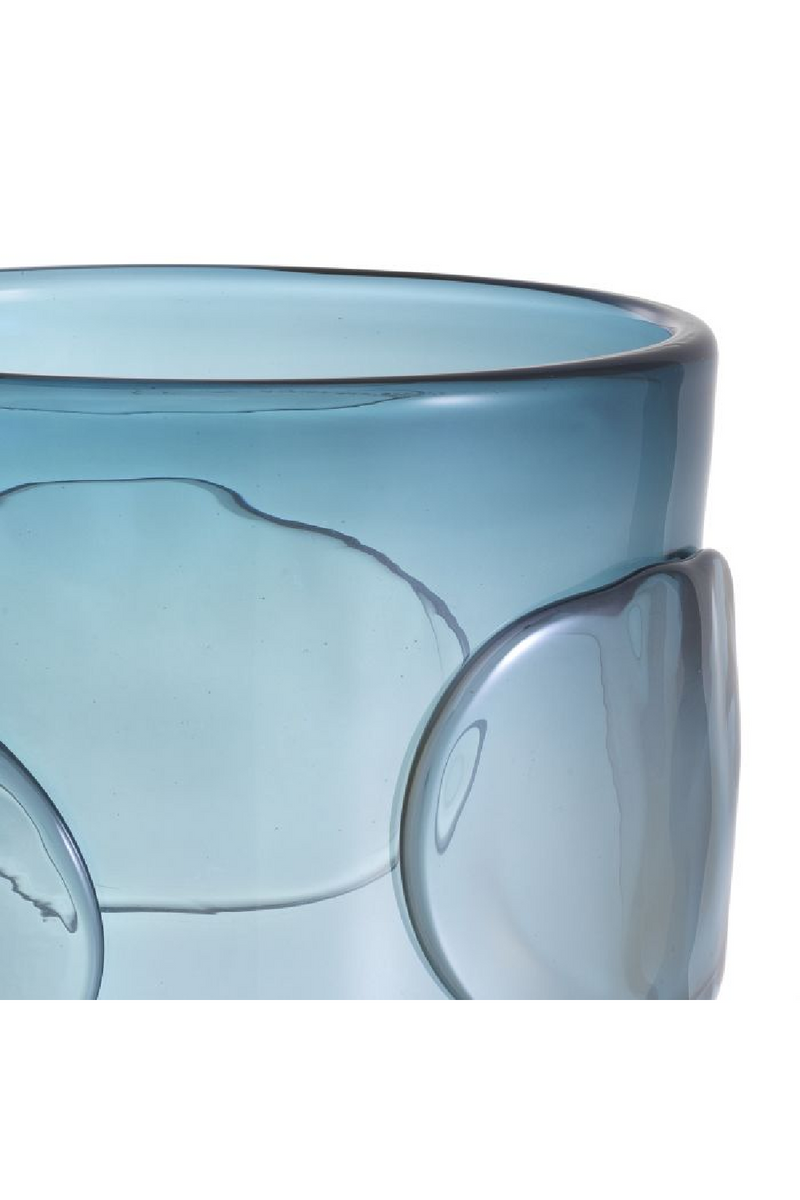 Vase en verre bleu -L- | Eichholtz Valerio | Meubleluxe.fr