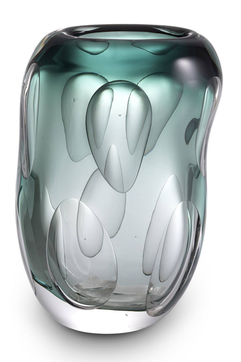 Vase en verre vert -S- | Eichholtz Sianni | Meubleluxe.fr