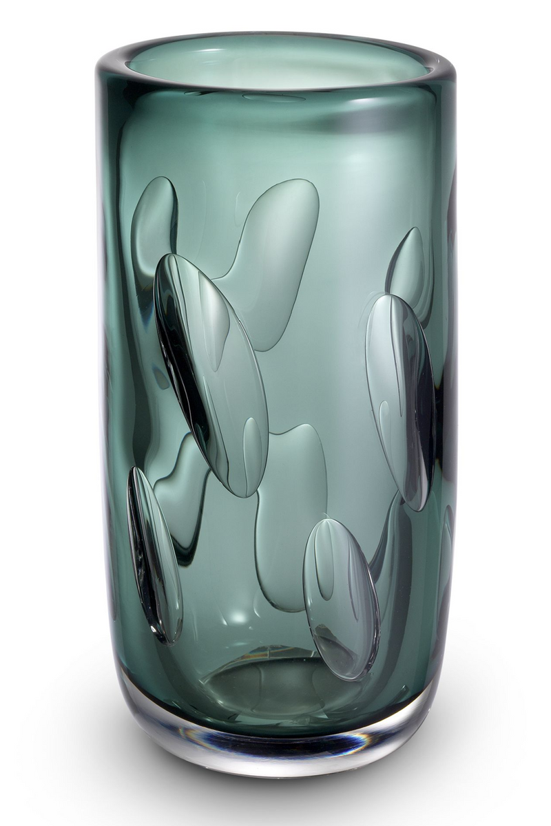 Vase en verre vert -S- | Eichholtz Nino | Meubleluxe.fr