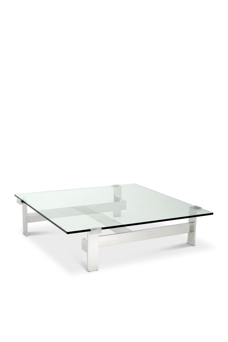 Silver glass coffee table | Maxim Eichholtz